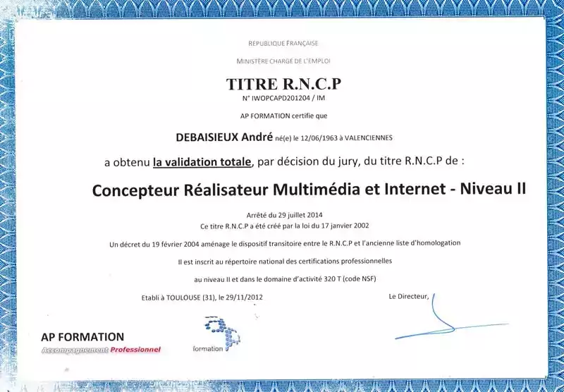 concepteur Concepteur multimédia André Debaisieux