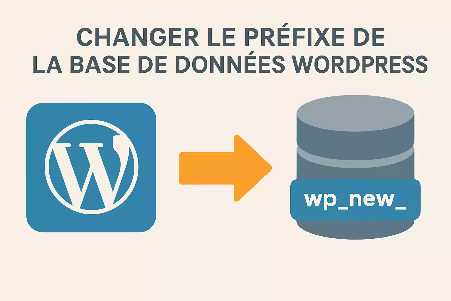 Comment changer le préfixe de la base de données WordPress