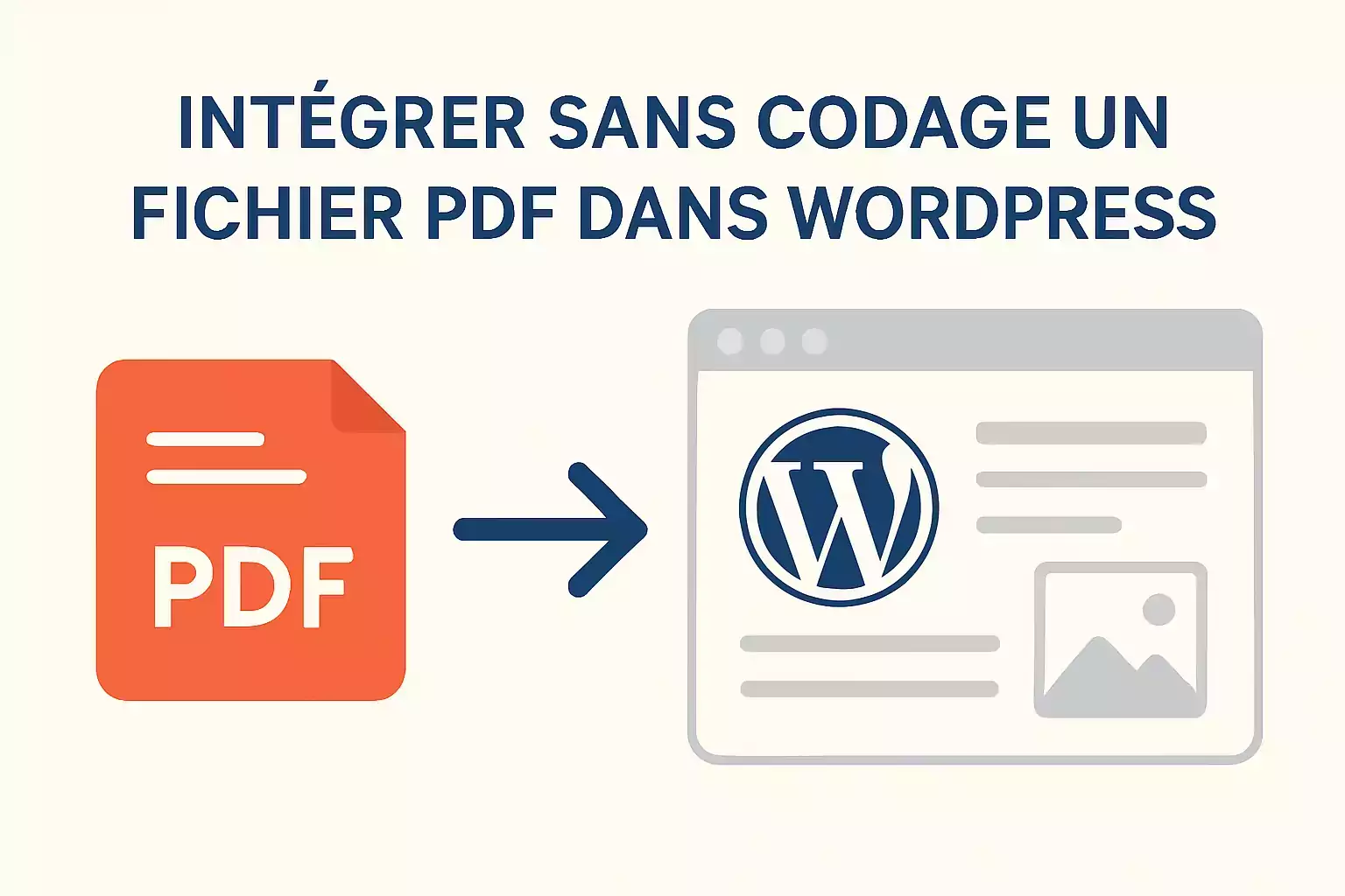 Comment intégrer sans codage un fichier PDF dans une page réalisée avec WordPress