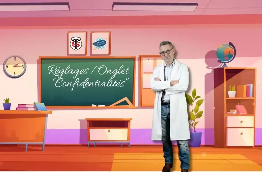 reglage onglet confidentialites